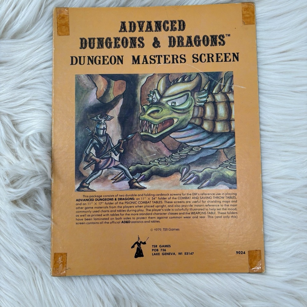 AD&D Dungeon Masters'‎ Screen 9024 TSR 1979